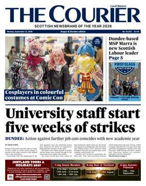 Cover of The Courier & Advertiser (Angus and Dundee)