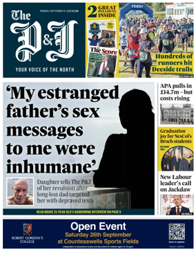 Cover of The Press and Journal (Aberdeen and Aberdeenshire)