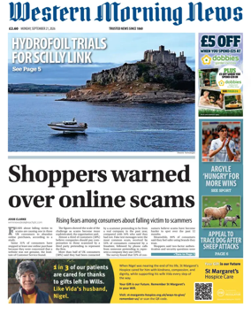 Cover of Western Morning News