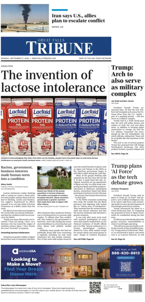 Cover of Great Falls Tribune