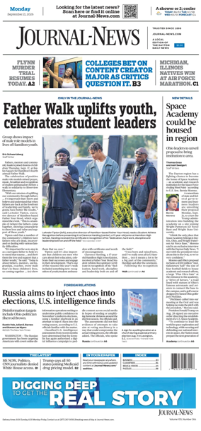 Cover of Hamilton Journal News