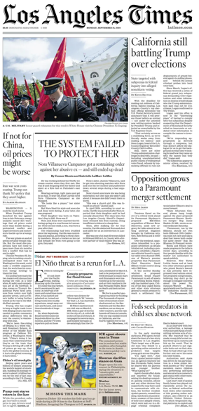 Cover of Los Angeles Times