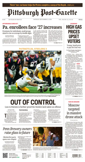 Cover of Pittsburgh Post-Gazette