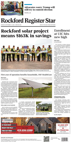 Cover of Rockford Register Star