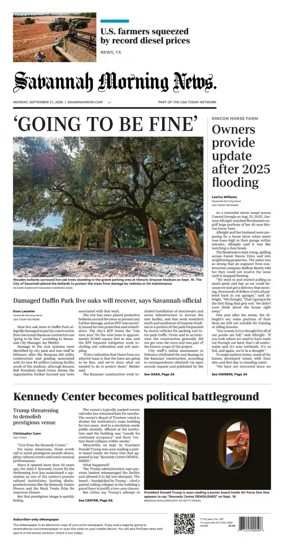 Cover of Savannah Morning News