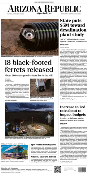 Cover of The Arizona Republic