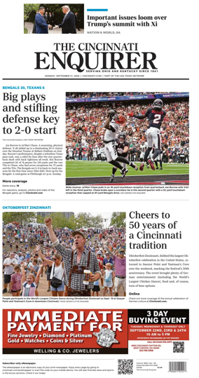 Cover of The Cincinnati Enquirer