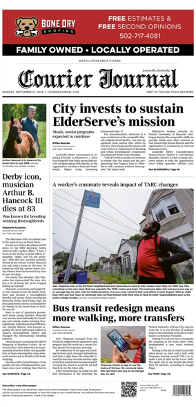 Cover of The Courier-Journal (Louisville)