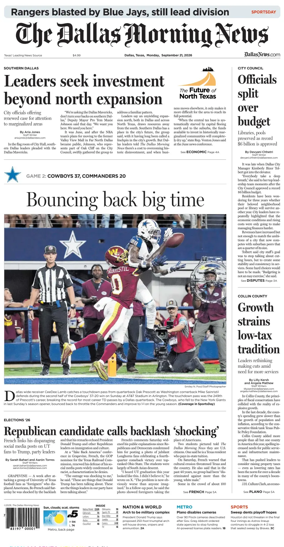 Cover of The Dallas Morning News