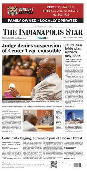 Cover of The Indianapolis Star