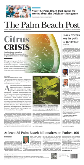 Cover of The Palm Beach Post
