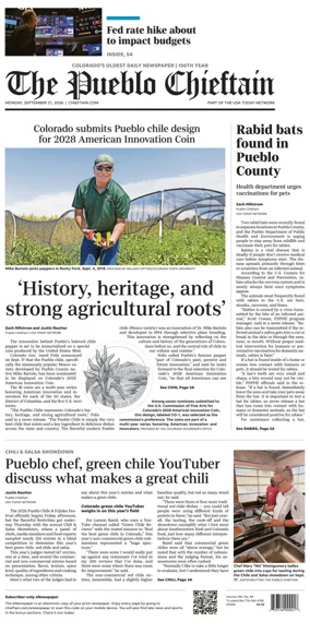 Cover of The Pueblo Chieftain