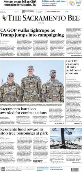 Cover of The Sacramento Bee