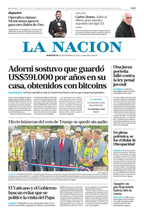 Cover of La Nacion
