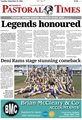 Cover of Deniliquin Pastoral Times