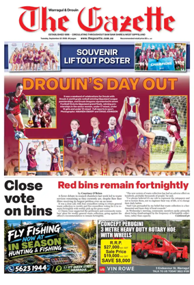 Cover of Warragul & Drouin Gazette