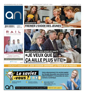 Cover of Acadie Nouvelle