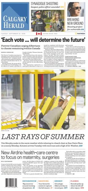 Cover of Calgary Herald