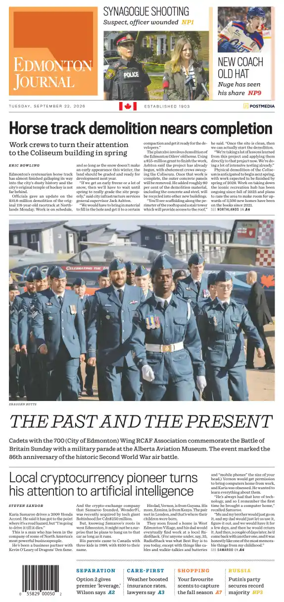 Cover of Edmonton Journal