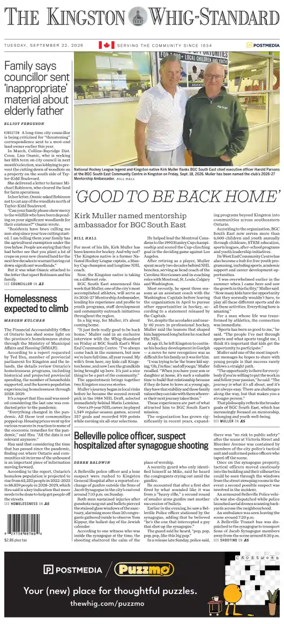 Cover of Kingston Whig-Standard