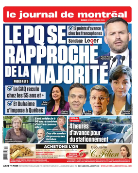 Cover of Le Journal de Montreal