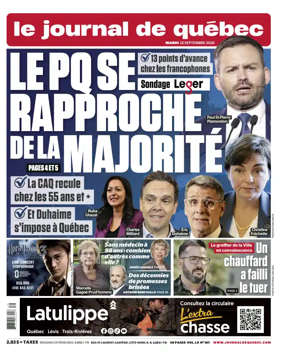 Cover of Le Journal de Quebec
