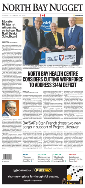 Cover of North Bay Nugget