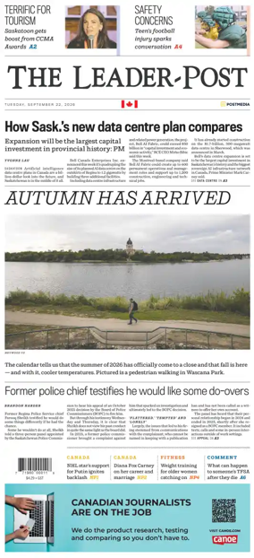 Cover of Regina Leader-Post