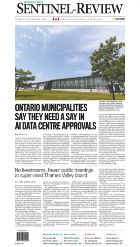 Cover of Sentinel-Review (Woodstock)
