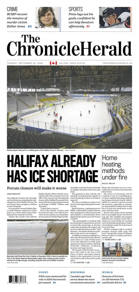 Cover of The Chronicle Herald (Metro)
