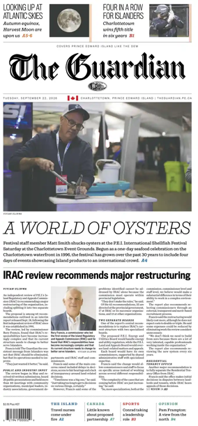 Cover of The Guardian (Charlottetown)