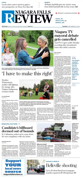 Cover of The Niagara Falls Review