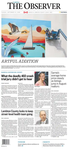 Cover of The Observer (Sarnia)