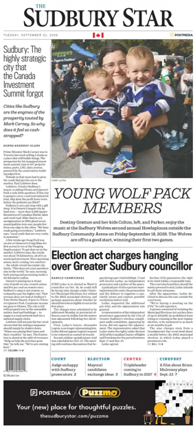 Cover of The Sudbury Star