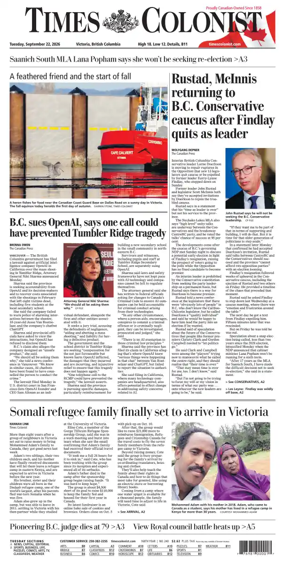 Cover of Times Colonist