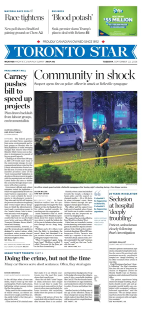 Cover of Toronto Star