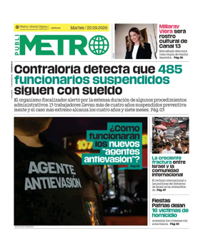 Cover of Publimetro Chile