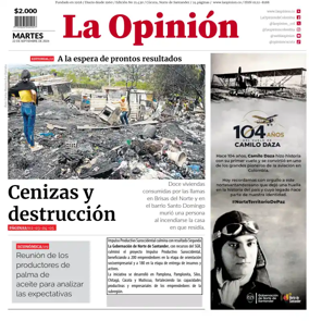Cover of La Opinion