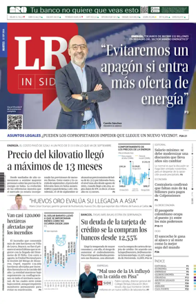 Cover of La Republica (Colombia)
