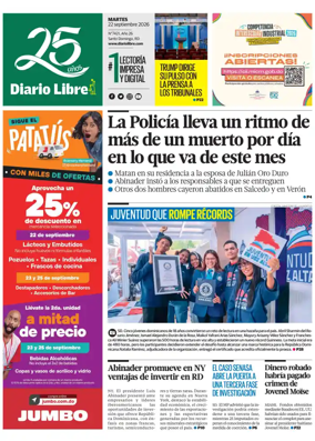 Cover of Diario Libre (Republica Dominicana)