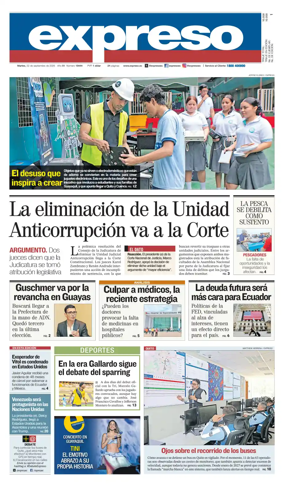 Cover of Diario Expreso