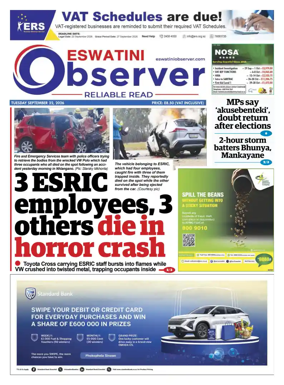 Cover of Eswatini Observer