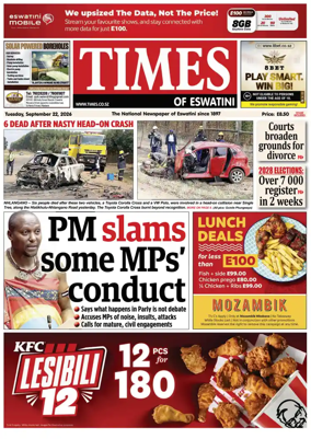 Cover of Times of Eswatini