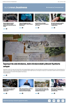 Cover of Euronews Business (Turkish) Compiled Editions