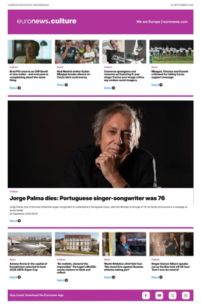 Cover of Euronews Culture and Sport Compiled Edition