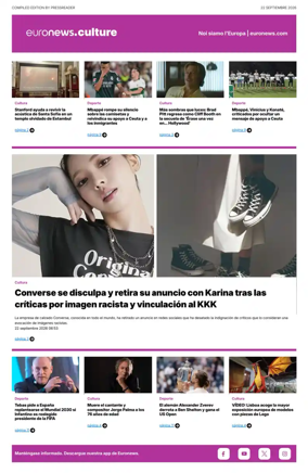 Cover of Euronews Culture and Sport (Spanish) Compiled Edition