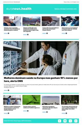 Cover of Euronews Health (Portuguese)