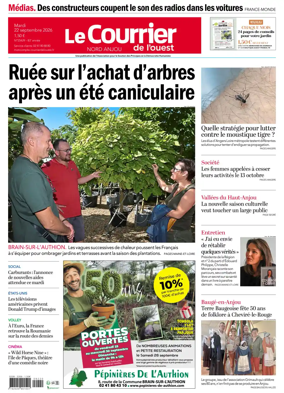 Cover of Le Courrier de l’Ouest (Nord Anjou)