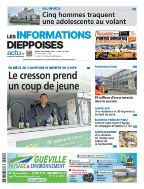 Cover of Les Informations Dieppoises