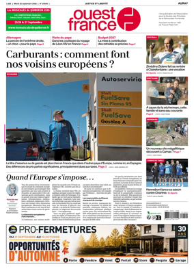 Cover of Ouest France (Auray)